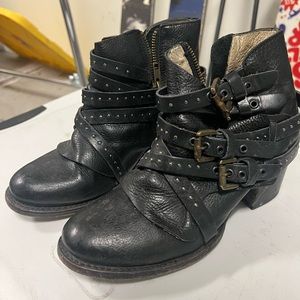Black Studded Bootie - Freebird by Steve Madden